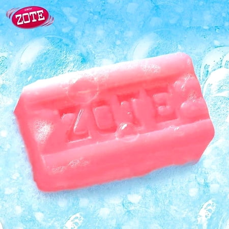 Zote Pink Laundry Bar Soap, Hand & Machine Wash, All Ages, Gentle & Long-Lasting, Laundry Detergent, Bar Cleanser with Sodium Tallowate, 14.1 oz