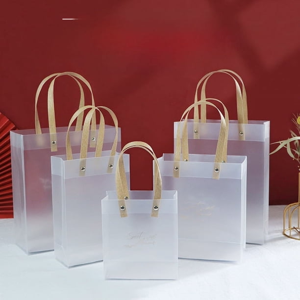 Bolso de mano transparente de PP, bolsa de regalo de acompañamiento para dama de honor de boda, bolsa de regalo de cumpleaños de plástico, bolsa de regalo de boda, sentido premium