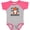 Baseball Heather and Hot Pink, variant on Inktastic First Halloween Baby Boys or Girls Baby Bodysuit