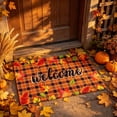 thumbnail image 5 of Fall Kitchen Mats,Fall Door Mat,Fall Door Mat Outdoor for Front Door, Fall Decorations for Home Welcome Doormat Non-Slip Washable Thanksgiving Pumpkin Hello Doormat(E 24*16in), 5 of 8