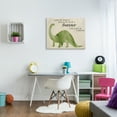 thumbnail image 2 of The Kids Room by Stupell Always Be A Dinosaur Brachiosaurus Canvas Wall Art by Daphne Polselli, 2 of 6