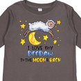 thumbnail image 4 of Inktastic I Love my Peepaw to the Moon and Back Cute Sheep Boys or Girls Long Sleeve Toddler T-Shirt, 4 of 5