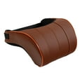 thumbnail image 3 of Campo genérico de almohada de almohada para almohadas, portátiles, cómodo con correa ajustable accesorios interiores de cuero PU PU , MarrÓn Marrón, 3 of 8
