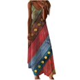 thumbnail image 2 of FcBaudy Camisole Sans Manches Col en V, Robes d'Été pour Femmes, Robes Sans Manches Mode Imprimée Bretelles Robes Femmes, 2 of 5