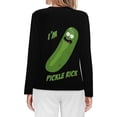 thumbnail image 2 of Rick And Morty Women’s Pajama Top 3D Digital Print Sleepwear Trendy Crewneck Pullovers Long Sleeve Shirts XS, 2 of 8