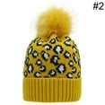 thumbnail image 2 of Coofit Tuque Léopard pour Femmes, Bonnet Doux Épaissi à Pompon, Bonnet Tricoté, Bonnet d'Hiver, 2 of 10