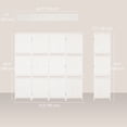 thumbnail image 3 of HOMCOM 6Ft 4 Panel Room Divider with Shelves, Partition Wall Divider, White, 3 of 10