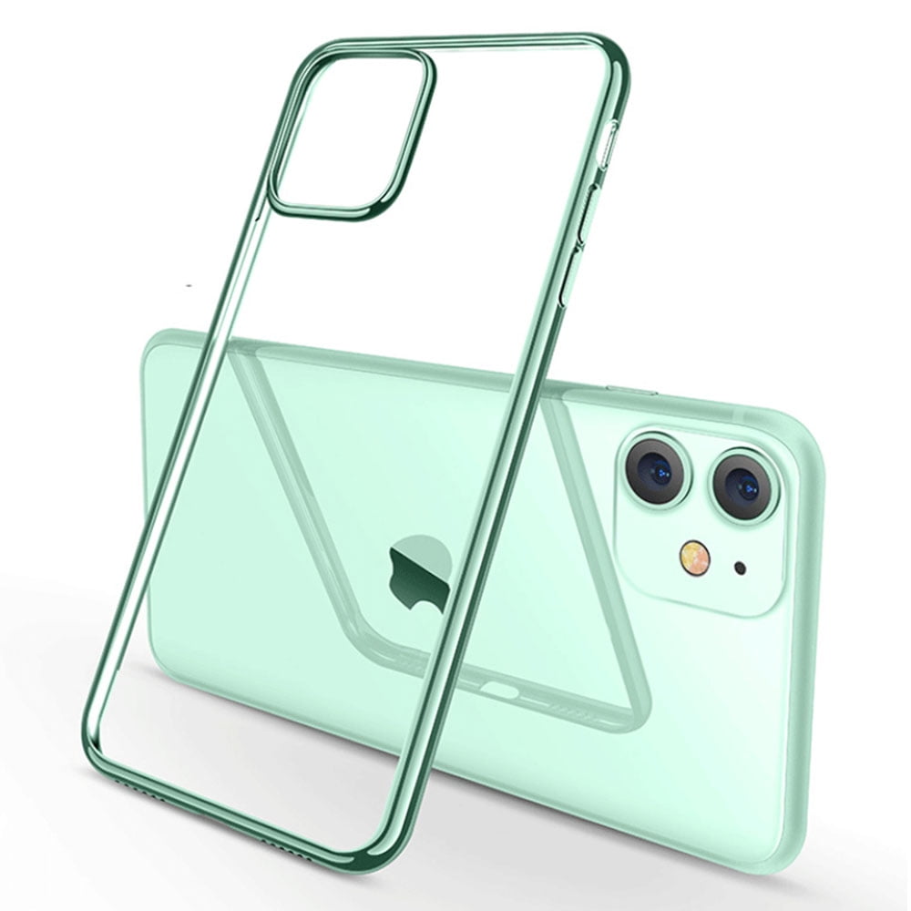 Essential For Iphone 11 Case Slim Clear Soft Tpu Flexible Silicone Cover For Iphone 11 6 1 Inch Green Walmart Com