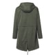 thumbnail image 3 of Chaquetas y abrigos casuales con capucha de manga larga para mujer, chaqueta impermeable lisa con capucha para exteriores, abrigo superior a prueba de viento para mujer, 3 of 3