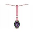 thumbnail image 3 of Star K � Oval 8x6mm Rainbow Mystic Topaz Bar Pendant Necklace, 3 of 9