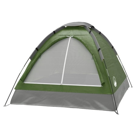 Wakeman Outdoors 2-Person Camping Tent with Rain Fly and Carry Bag in Green
