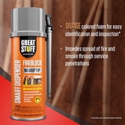 Great Stuff Fireblock Foam Sealant Smart Dispenser - Polyurethane - 12 oz, Orange