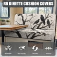 thumbnail image 6 of FOR U DESIGNS Raven Branch Pattern RV Dinette Cushion Covers Wear-Resistan Camper Cushion Slipcover Loveseat Sofa Chair Cover 1 Backrest Covers 1 Bench Covers and 1 Pillowcase, 6 of 8