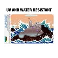 thumbnail image 2 of Waving Manatee Mermaid On Rocks And Waves Funny Home Business Office Sign, 2 of 6