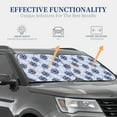 thumbnail image 2 of Lsque Turtle with Blue Stones 2 PCS Windshield Sun Shade | CarFoldable Window Covers | Car Accessories Reflect UV for Universal Cars SUV Truck | Small, 2 of 7