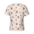 thumbnail image 6 of Vsdgher Cute Squirrel Print Men's Dry Fit Mesh Athletic Shirts Moisture Wicking Tennis T-Shirt Tops, 6 of 9