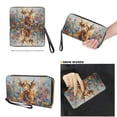 thumbnail image 3 of Kuiaobaty Highland Cow Print Satchel Purse for Women, Flowers Print Leather Tote Handbag Set with Adjustable Strap, Waterproof Shoulder Bag Purse for Travel, 3 of 4