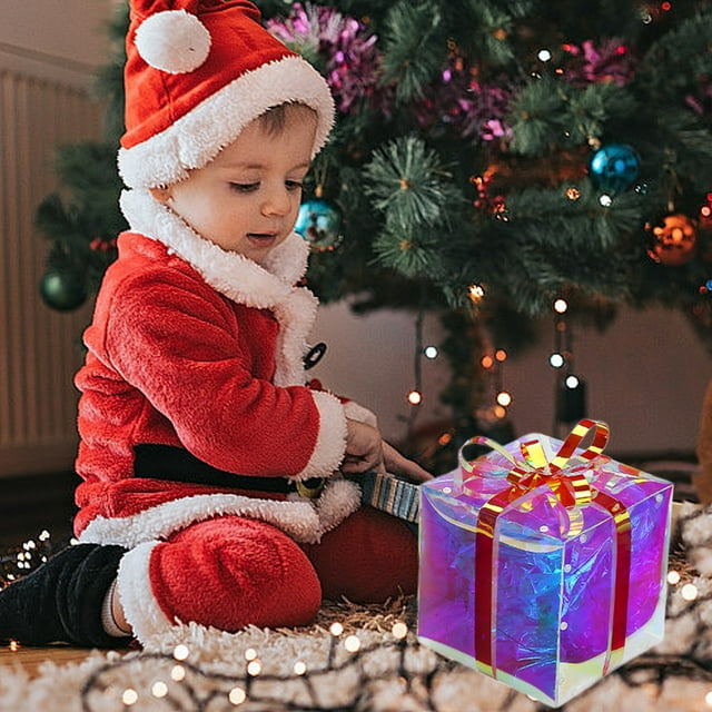 ¡Ofertas Únicas!, Cajas de regalo de Navidad Sala de estar Dormitorio Patio delantero y trasero Decoración de fiesta Arreglo Colocación al aire libre Cajas de regalo de Navidad Akmoler