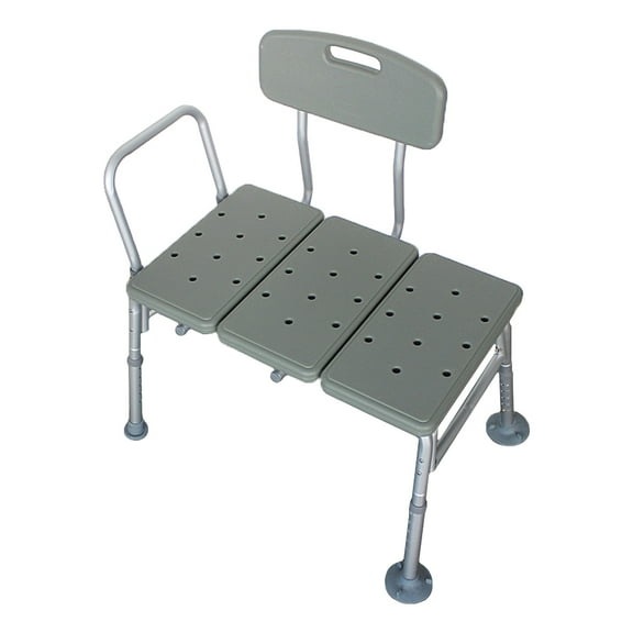 UBesGoo Adjustable Bathroom Bath Tub Transfer Bench with Back and Armrest