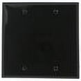 thumbnail image 2 of Leviton 80725-E 2-Gang No Device Blank Wallplate, Box Mounted, Ebony, 2 of 2