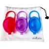 purifyou PurePouch BPA-Free Pacifier and Nipple Shield Cases - Set of 3 Girl | Case for Diaper Bag & Stroller | Pacifier Box for Travel | Keeps Baby’s Binkies Clean and Accessible