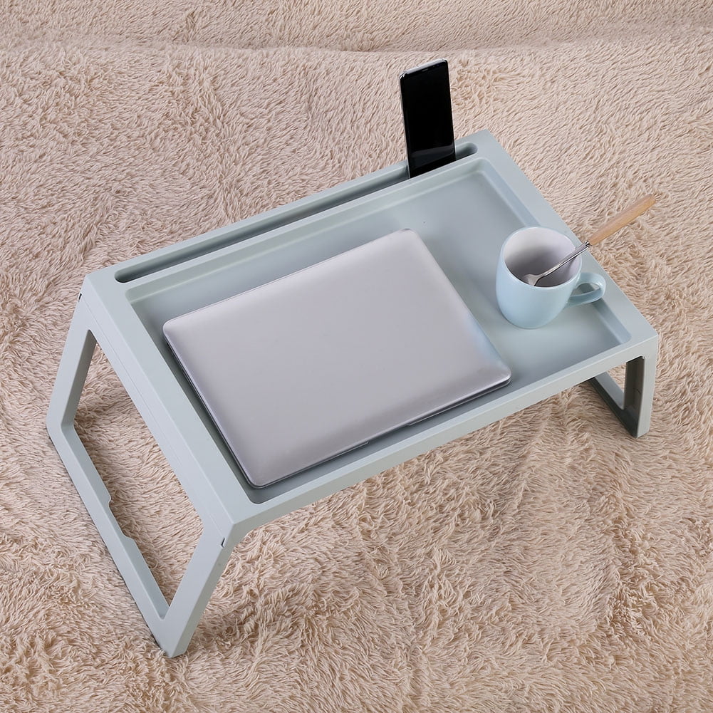 Foldable Desk Breakfast Bed Table Computer Mobile Holder Portable Serving Tray 
