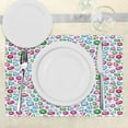 thumbnail image 3 of Ambesonne Colorful Place Mats Set of 4, Hearts Diamonds Bridal, Standard Size, Multicolor, 3 of 6
