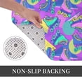thumbnail image 6 of Rateoe Disco Roller Skates Pattern Flannel Door Mat Indoor Outdoor Entrance, Waterproof All-Weather Doormat,Fade Resistant, Low Profile Entryway Mat 16x24in, 6 of 7