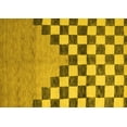 thumbnail image 1 of Ahgly Company Machine Washable Indoor Rectangle Abstract Yellow Modern Area Rugs, 6' x 9', 1 of 4