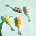 thumbnail image 2 of 4 dibujos animados para niños 10,000 cabello cepillo de dientes para bebé lindo suave pelo fino protector bucal de silicona mango antideslizante cepillo de cabeza pequeña 11,5*1,5 cm, 2 of 5