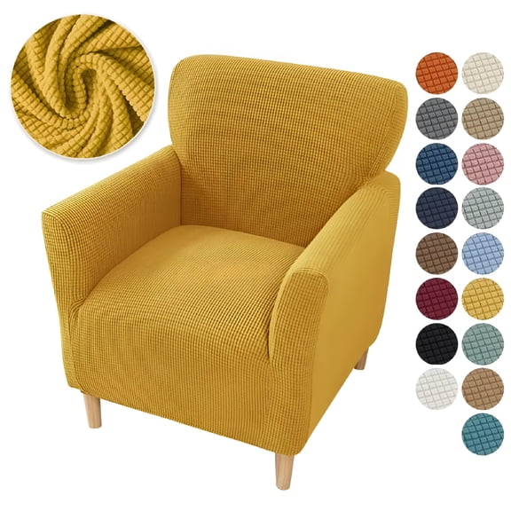 Arlajo Armchair Slipcover Chair Cover Stretch Spandex Club 1 Piece Sofa Armchair Covers Elastic Single Couch Covers Slip Covers for Armchairs
