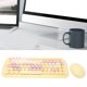 thumbnail image 3 of Lindo teclado y mouse combinado teclado inalámbrico de 84 teclas de colores mixtos con tecla redonda mouse para juegos de 1600DPI mini teclado y mouse combinado PARA Niñas ANGGREK Otros, 3 of 8