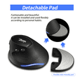 thumbnail image 5 of ZELOTES F-17 Vertical Mouse 2.4GHz Wireless Gaming Mouse 6 Keys Ergonomic Optical Mice with 3 Adjustable DPI for PC Laptop, 5 of 7