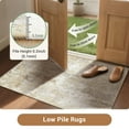 thumbnail image 4 of NewBuros Area Rugs 9'x12', Modern Abstract Non-Slip Washable Rugs for Living Room, Soft Low Pile Stain Resistant Indoor Carpet for Bedroom Dining Room Playroom, Neutral Brown, 4 of 11