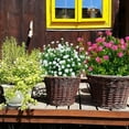 thumbnail image 5 of Morttic 6 Bundles Artificial Flowers, Outdoor UV Resistant Fake Flowers Plastic Greenery Shrubs Plants for Floral Arrangement, Hanging Baskets, Home Garden Decor  (Pink), 5 of 8