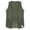 Army Green, variant on Men's Western Cowboy Vest Fringe Hippie Tank Top Faux Suede Leather Tassel Waistcoat Brown XXL