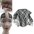 thumbnail image 4 of Milaget 1 Yard Lace Mesh Base Mesh Transparent Material Caps For s Making Frontal Black, 4 of 9