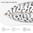 thumbnail image 3 of KLL Fish Bones Decorative Throw Pillow Covers Velvet Soft for Couch Sofa Bedroom Living Room Outdoor (No pillow core)- 16"x16", 3 of 5