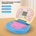 thumbnail image 4 of Kids Educational Laptop, LED Screen Kids Laptop Toy Portable Handle Brain Training Interactive HD  For Indoor, 4 of 8