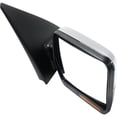 thumbnail image 3 of For Lincoln Mark LT 2006 2007 2008 Door Mirror Passenger Side | Power | Heated | Chrome | Standard Type | With Memory/Turn Signal/Puddle Light | Replacement For FO1321372 | 5L3Z17D742AB, 615343498188, 3 of 6