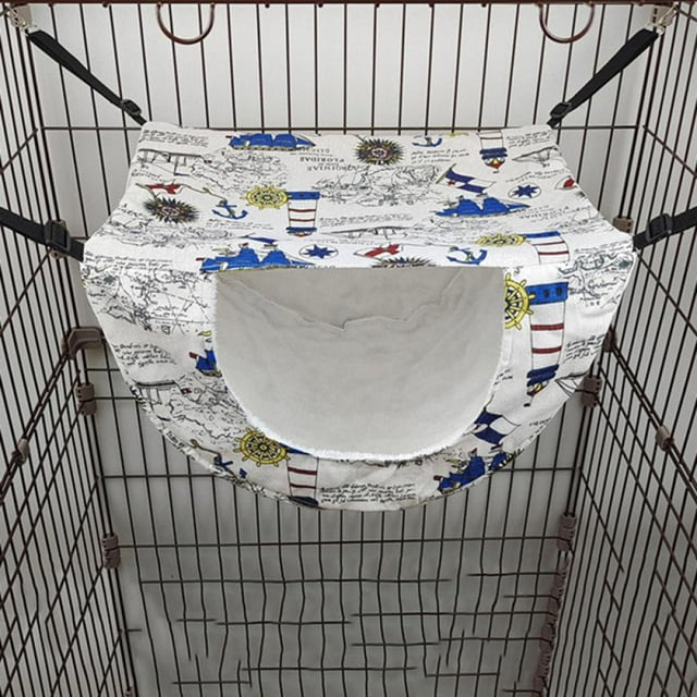 Cat Cage Hammock Hanging Soft Pet Bed for Kitten Ferret Puppy Rabbit or Small Pet Double Layer Hanging Bed 2 Level Indoor Bag for Spring/Summer/Winter