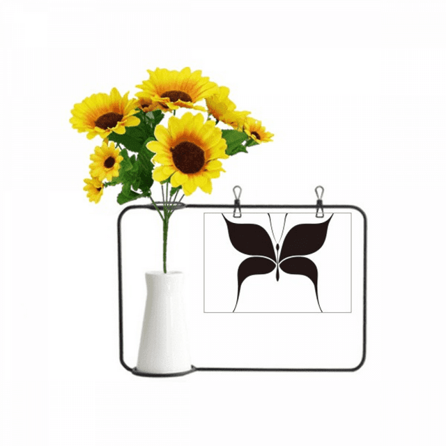 Fairy Black Art Deco Fashion Artificial Sunflower Vases Bottle Blessing Card
