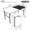 Lifetime 5 Foot FoldinHalf Camping Folding Table, Indoor/Outdoor