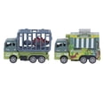 thumbnail image 2 of Coche de transporte de dinosaurios Jadeshay para niños, juguete, camión de transporte, diseño seguro, 2 of 14