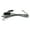Black/White - Pack of 1, variant on Royal Designs, Inc. Lamp Cord Molded Plug with Rotary Dimmer Switch, Stripped Ends Ready for Wiring, 8 ft long, Black/White, SPT-1 UL Listed