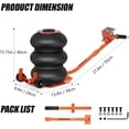 thumbnail image 2 of TUFFIOM Air Jack, 3 Ton/6600 LBS Pneumatic Jack, Triple Air Bag Jack Lift w/Long  Handle, Fast Lifting Air Jacks for Cars Lifting Repair, Heavy Duty Air Jacks Lift Up to 15.75 Inch，Orange, 2 of 7