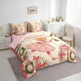 thumbnail image 3 of Manfei Kawaii Princess Twin Bedding Sets 7-Piece for Girls, Dreamy Fairy Tale Bedding Comforter Set, Christmas Tree Gifts Reversible Sheet Sets, Luxury Bedroom Decor, 3 of 7