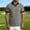#422-Gray, variant on Ceisia Men's Solid Color Short Sleeve Lapel Collar Casual Fashion T-Shirt Comfortable Breathable Top White Gifts for Father 3X