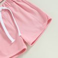 thumbnail image 7 of Okbabeha Toddler Girl Summer Clothes Newborn Sleeveless T-Shirt Shorts Outfits Daddys Girl Sets, 7 of 7