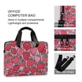 thumbnail image 4 of FORMRS 16" Laptop Bag Carrying Sleeve Case with Handle Travel Shoulder Briefcase, Sweet Strawberry, 4 of 8